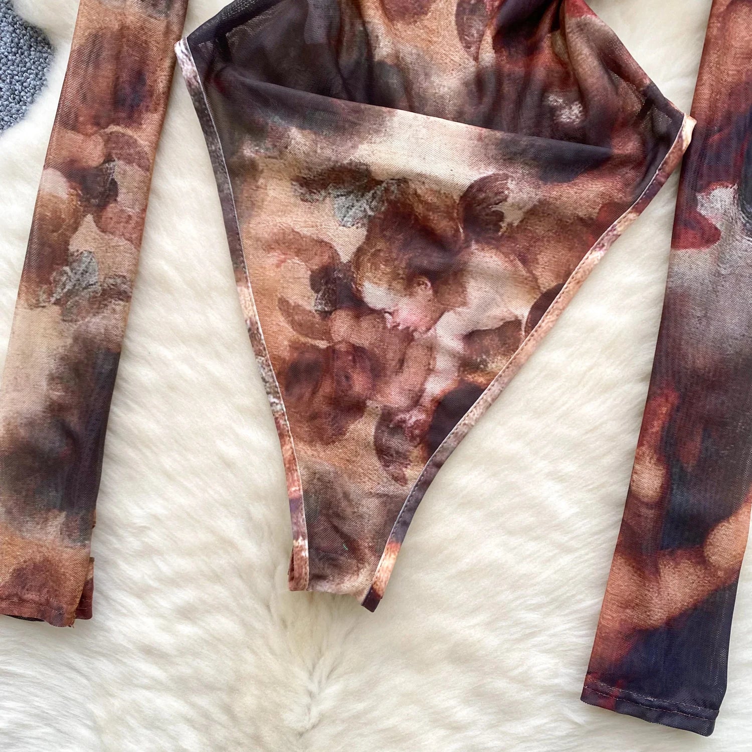 Retro Sheath Open crotch Bodysuits