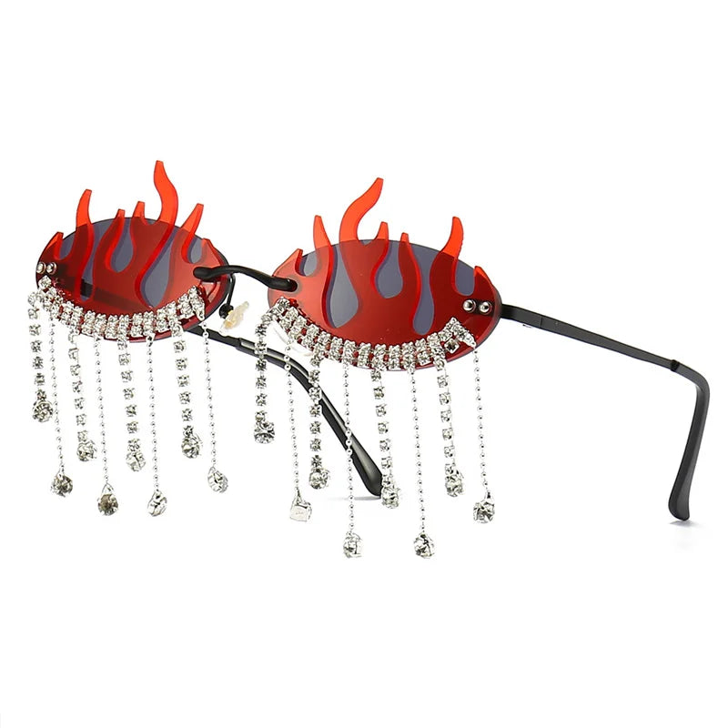 Diamonds Fire Flame Sunglasses