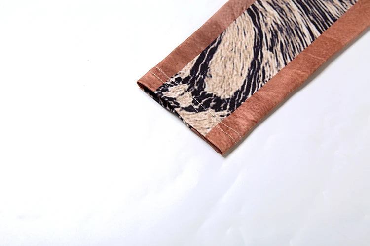 Patchwork 2 Piece Set Bodysuit Tops+Leggings Tight Stretch Matching Outfits Jumpsuit