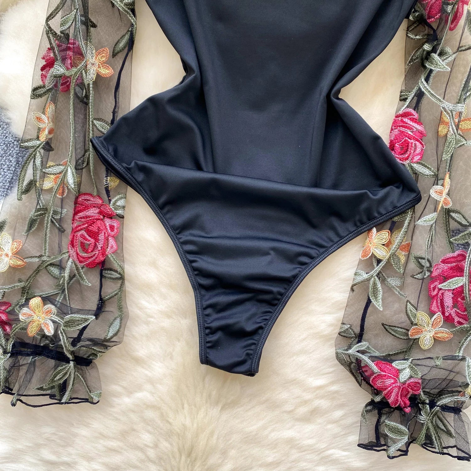 Vintage Embroidery Gauze Bodysuits