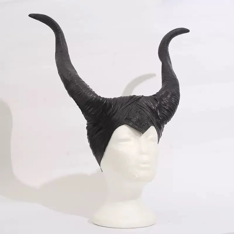 Adult Black Horned Costume Halloween Accessory Frozen Sleeping Beauty Headband