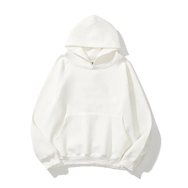 high-quality casual autumn solid Hoodie