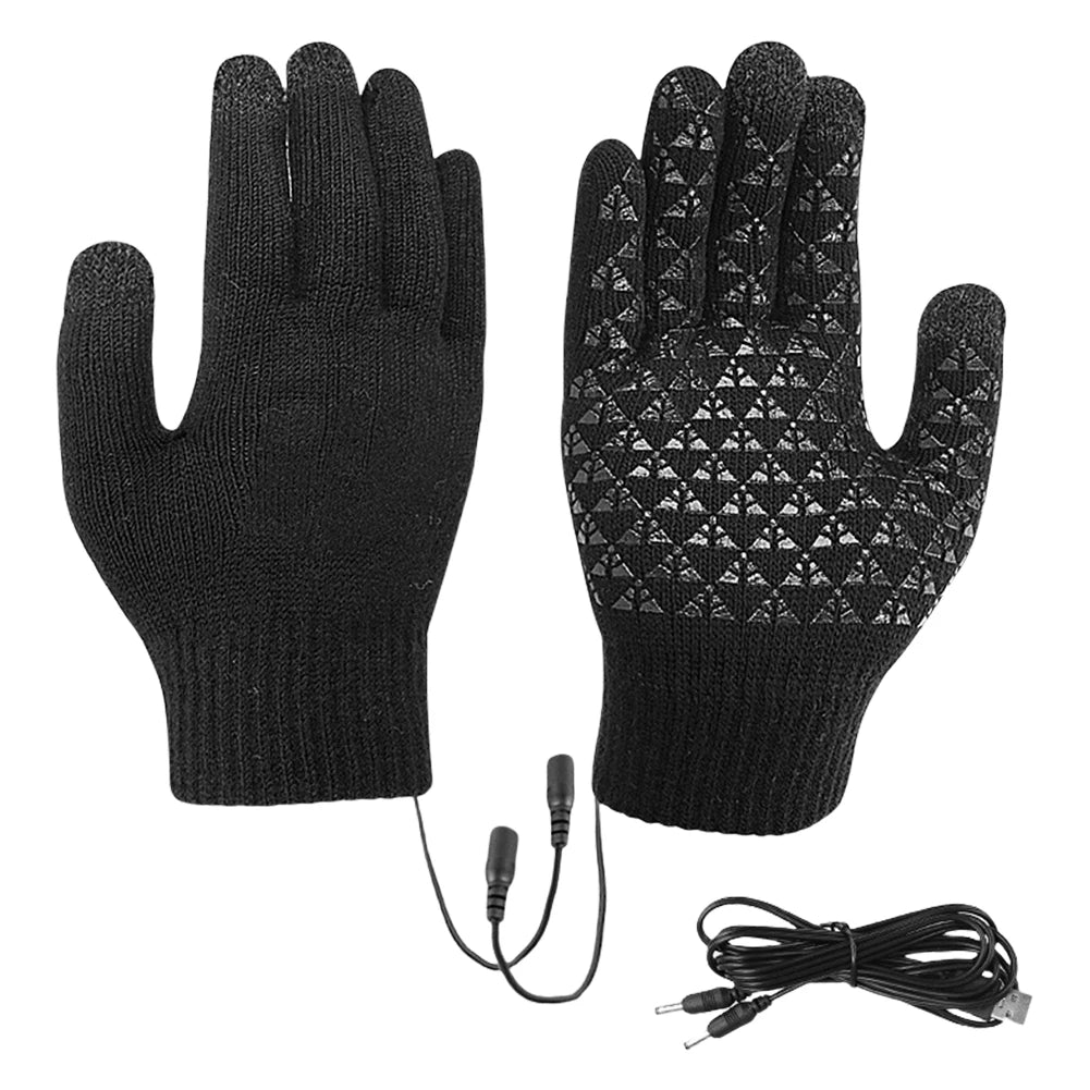 Winter Snowboard Touch Screen Knitted Gloves Hand Warmer Outdoor Riding Skiing Mitten for Cycling Driving Hiking Walking