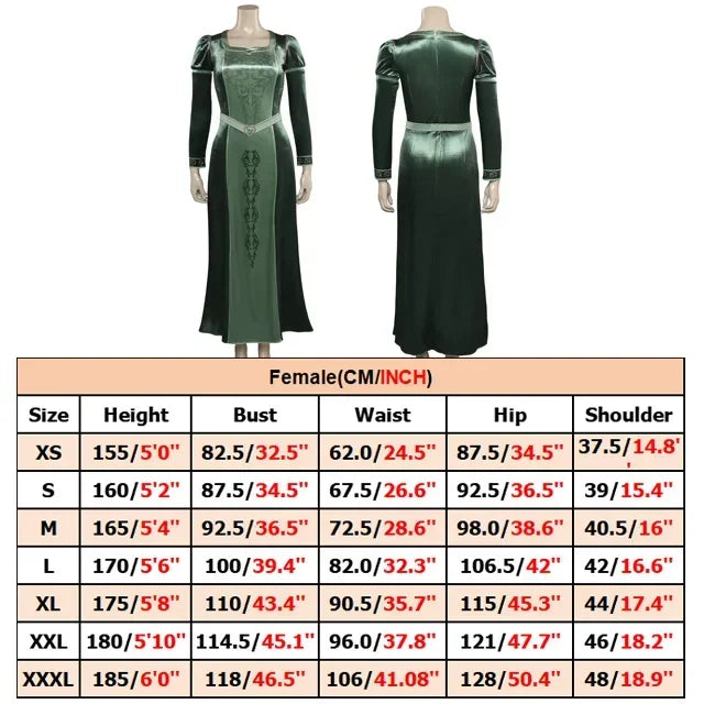 Princess Fiona cosplay women costume