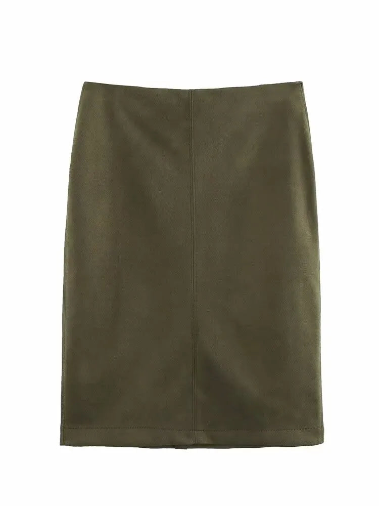 Loose Pilot Autumn Faux Suede Texture Jacket