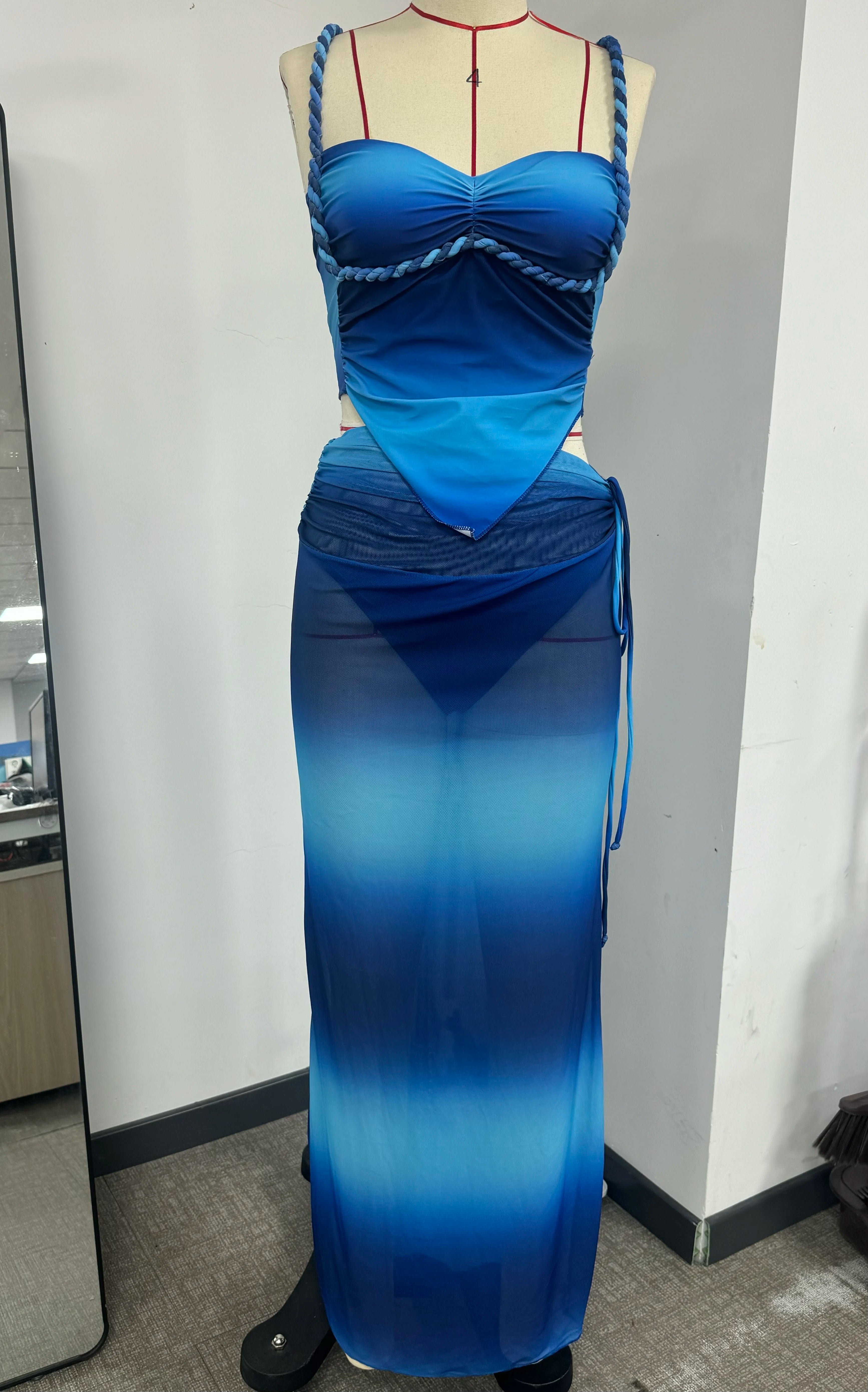 3 Pieces Bikinis Sets Sexy Push Up Backless  Cover-ups High-end Niche Beach Wear