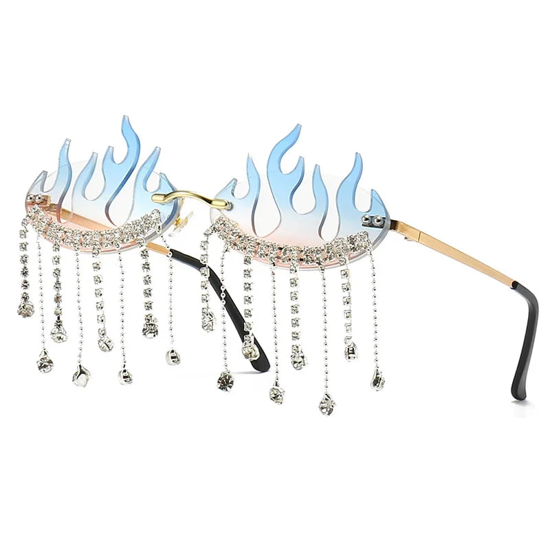 Diamonds Fire Flame Sunglasses