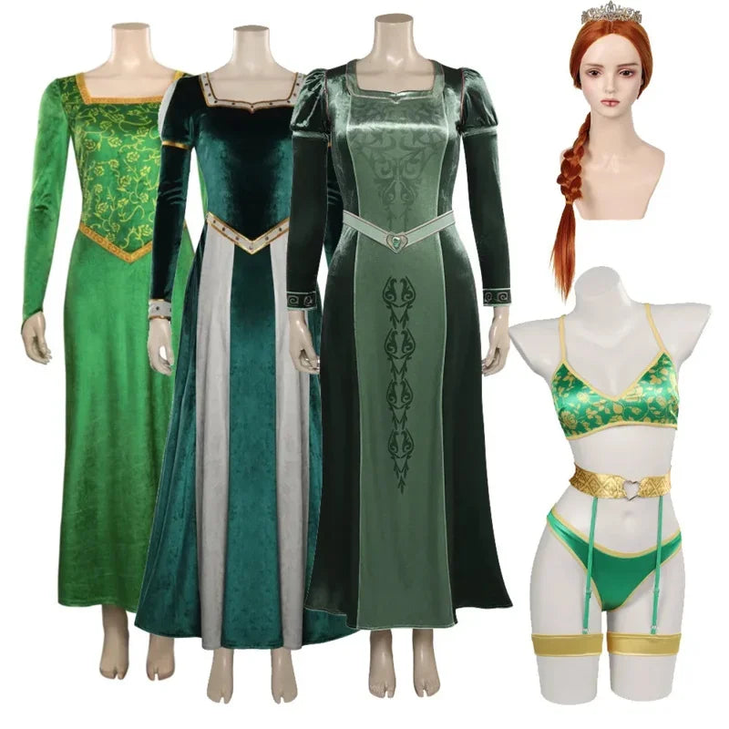 Princess Fiona cosplay women costume