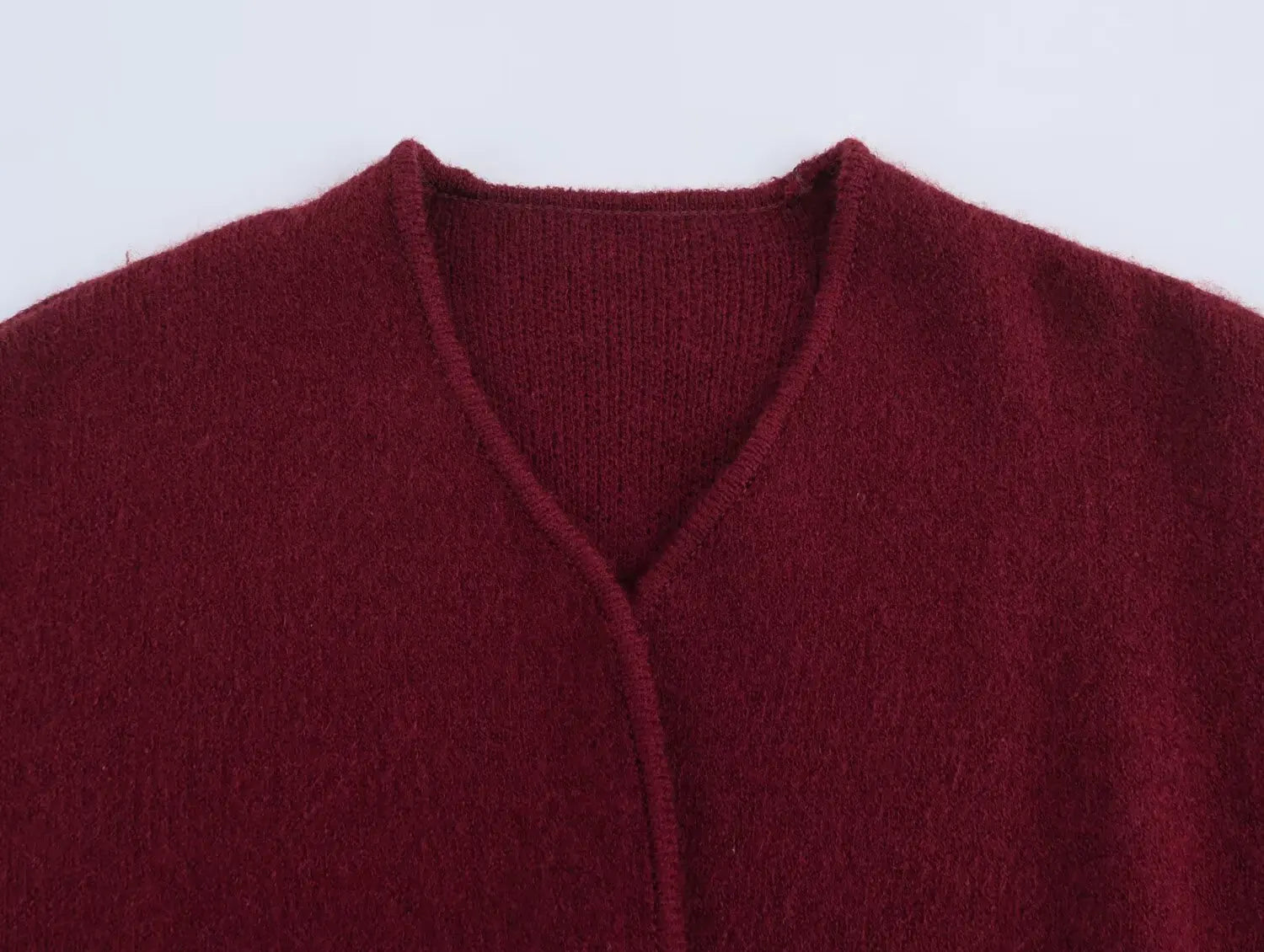 Long-sleeved Loose Hem Cardigan