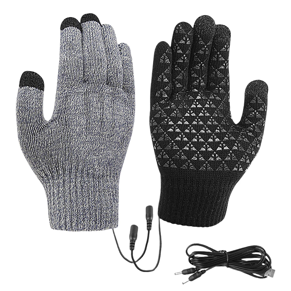 Winter Snowboard Touch Screen Knitted Gloves Hand Warmer Outdoor Riding Skiing Mitten for Cycling Driving Hiking Walking