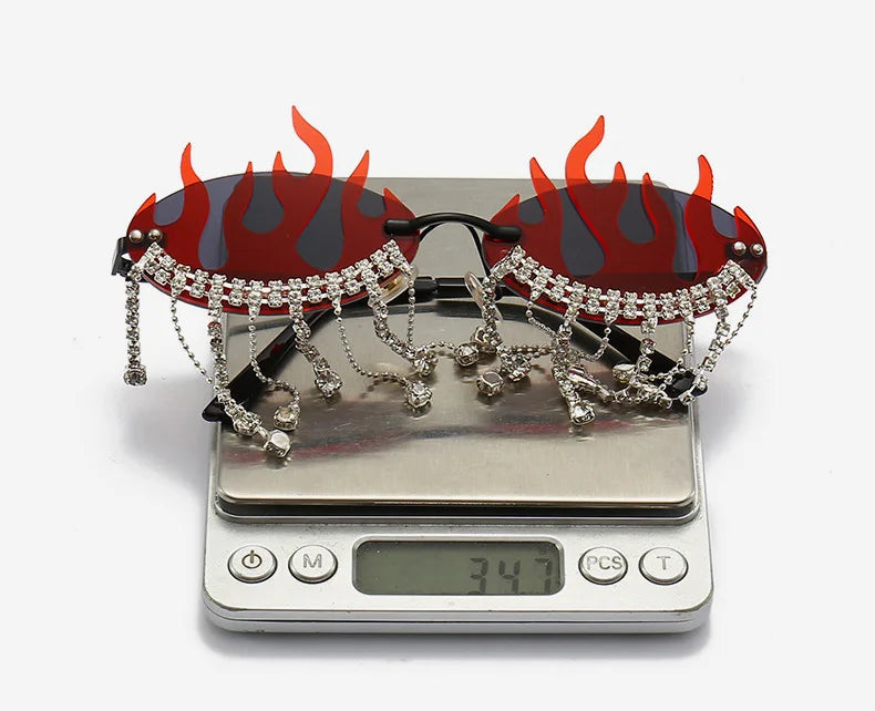 Diamonds Fire Flame Sunglasses