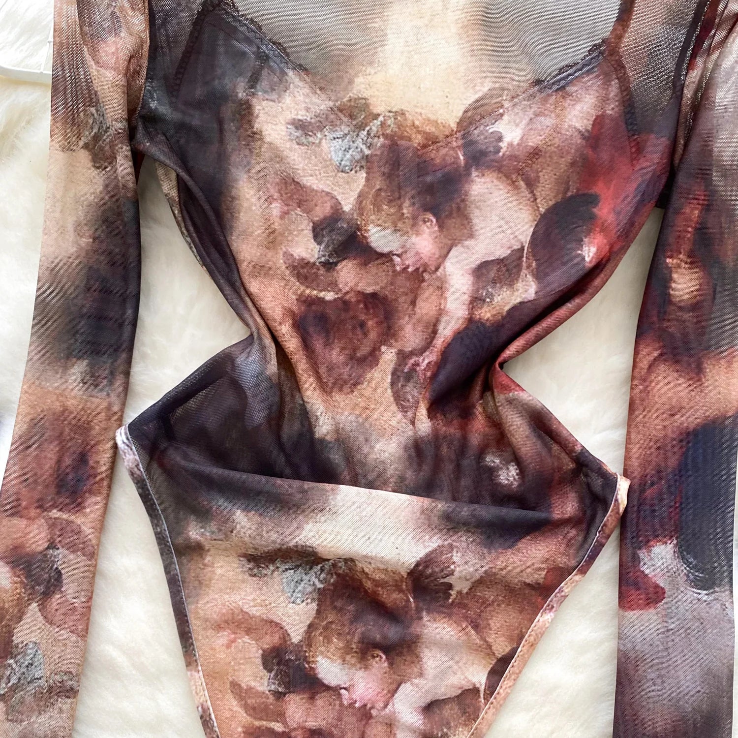 Retro Sheath Open crotch Bodysuits