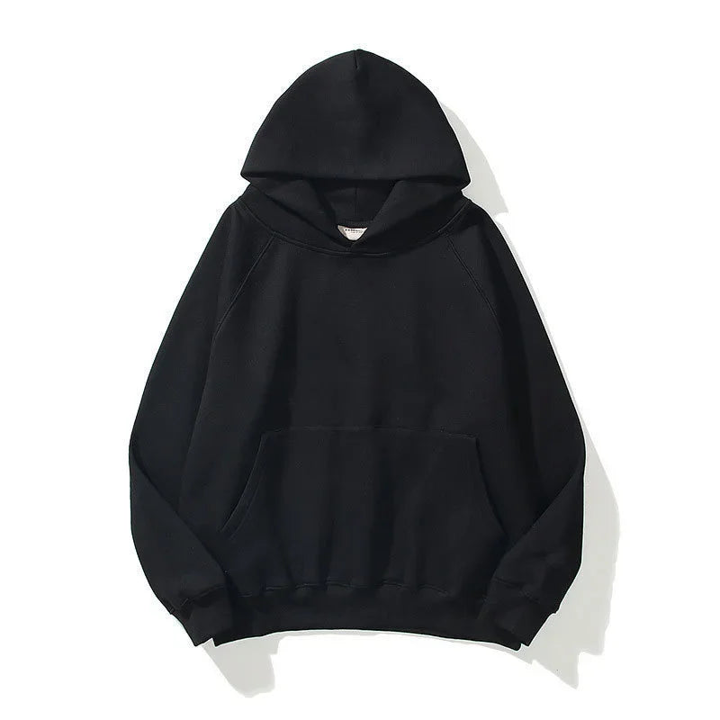 high-quality casual autumn solid Hoodie