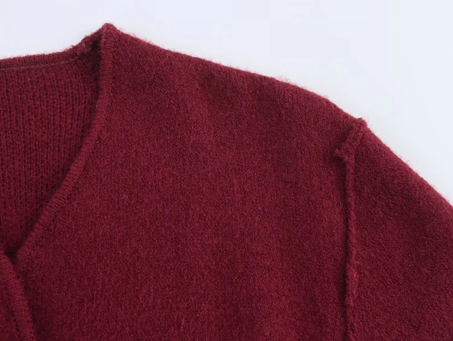 Long-sleeved Loose Hem Cardigan