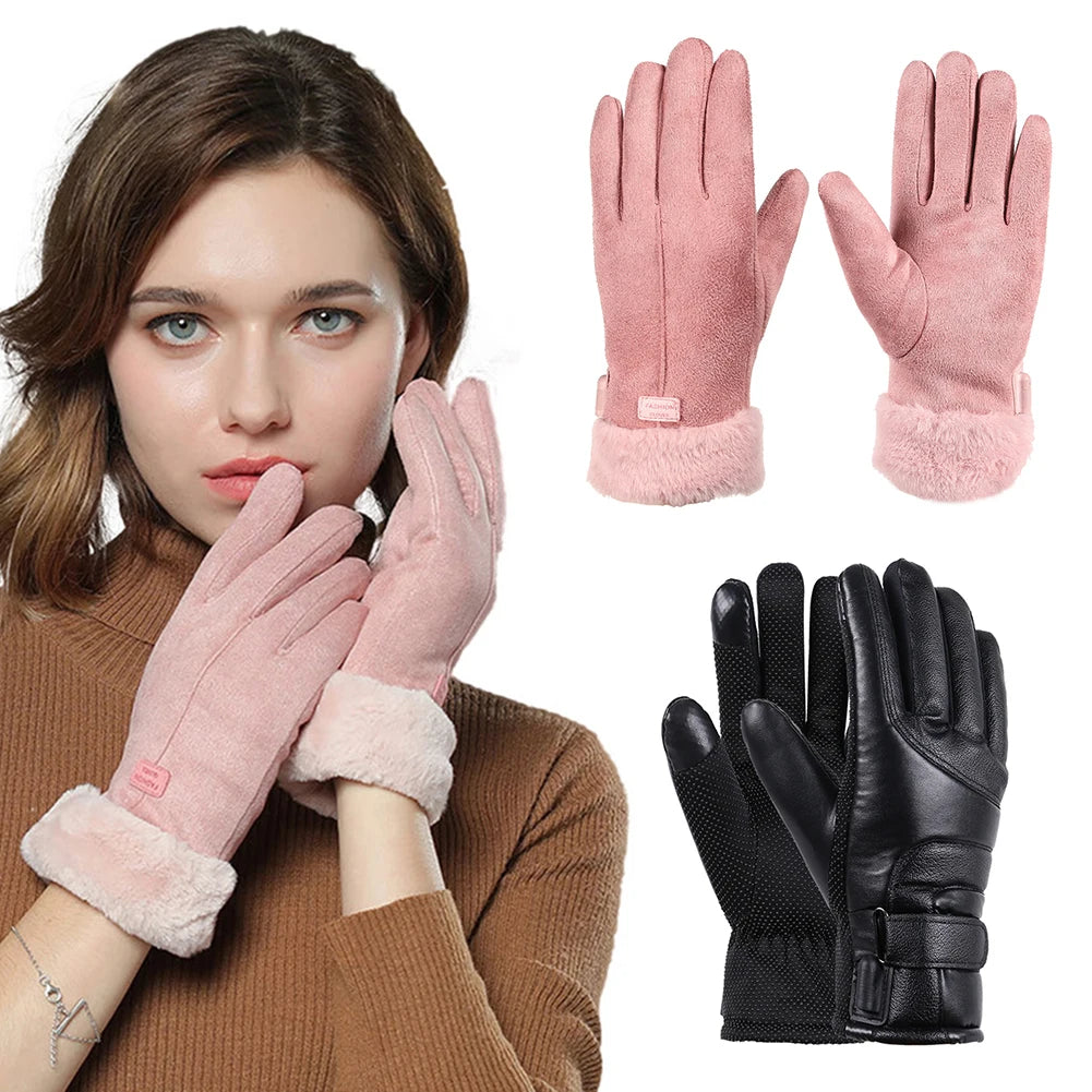 Heated Full Finger Mittens Touch Screen USB Electric Heating Gloves