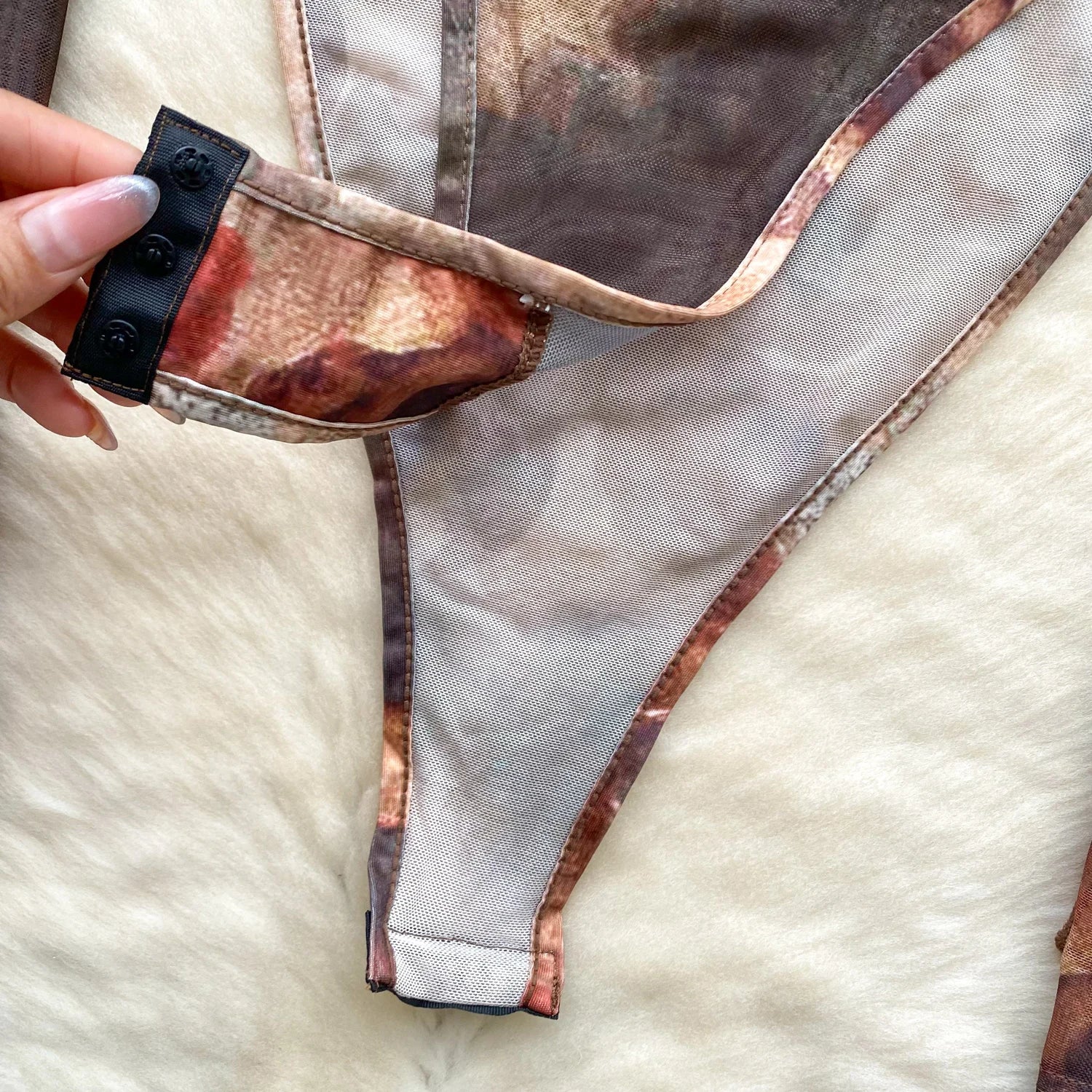 Retro Sheath Open crotch Bodysuits