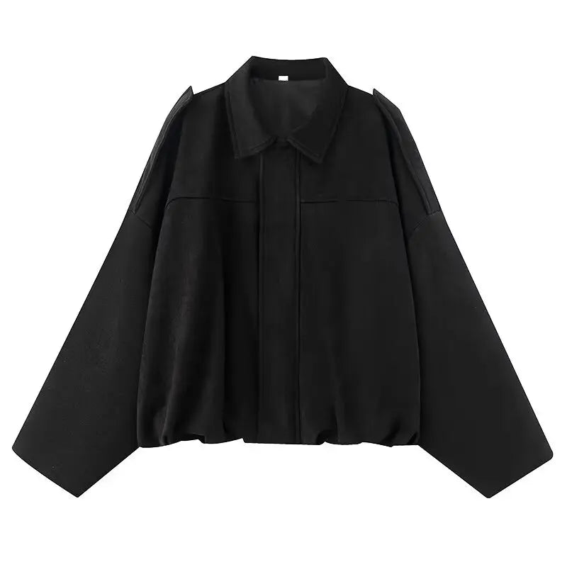 Loose Pilot Autumn Faux Suede Texture Jacket