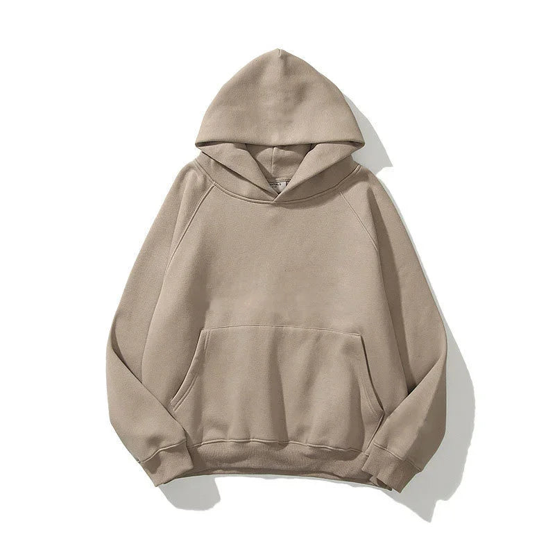 high-quality casual autumn solid Hoodie