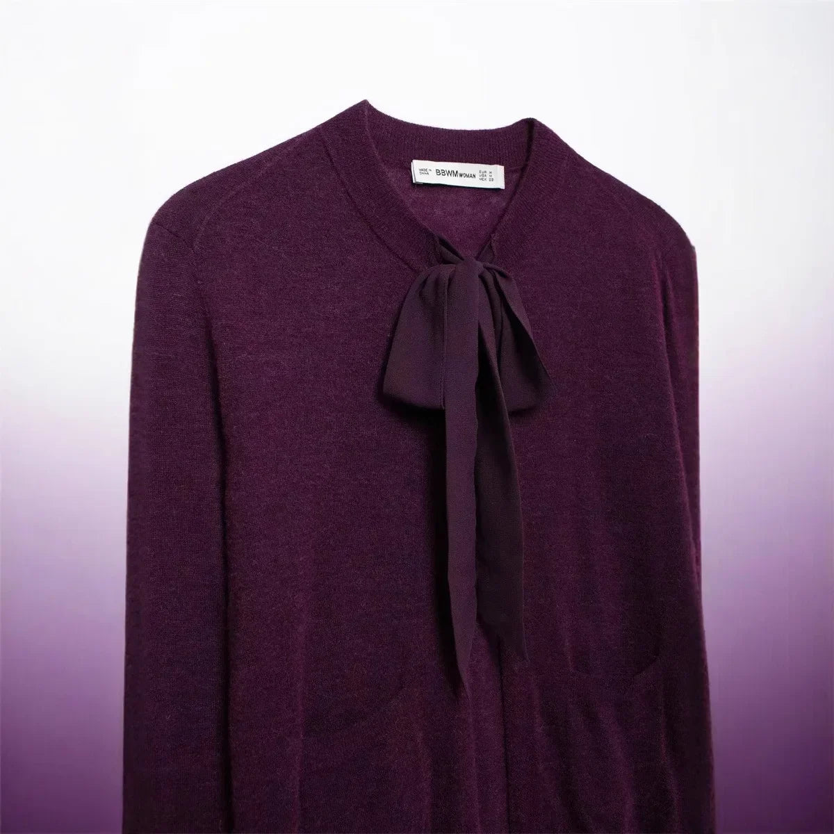 Casual Elegant Bow Wool-Blend Jacket