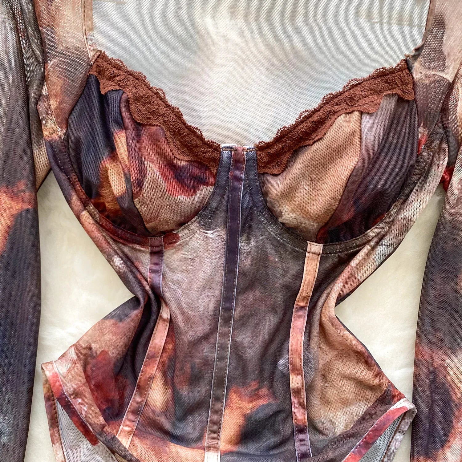 Retro Sheath Open crotch Bodysuits