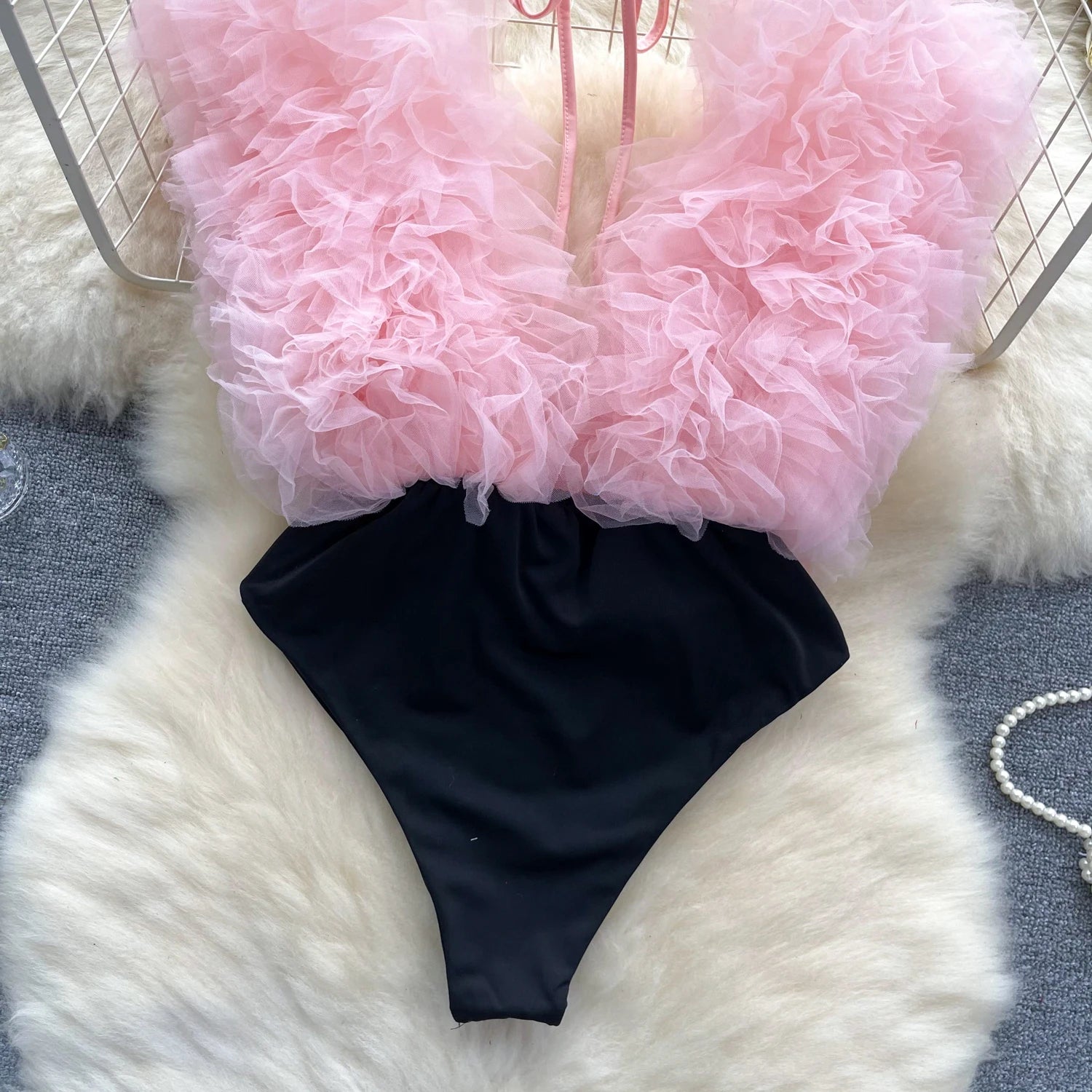 3D Flowers Spliced Sheath Backless Bodysuits