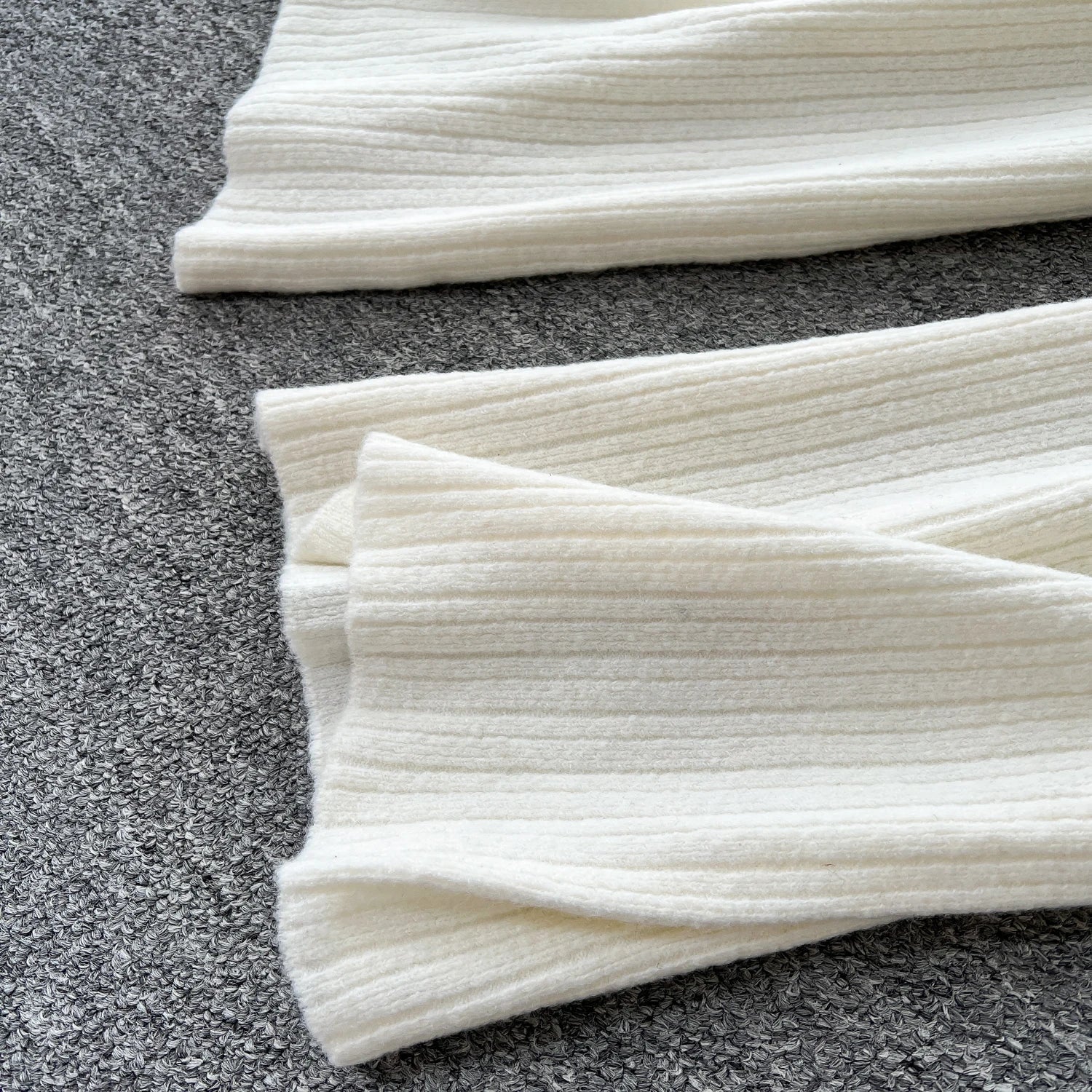 Autumn Warm Sweater Suits Mini Strap Vest+Outerwear Cardigans+Basic Long Pants Three Pieces Sets