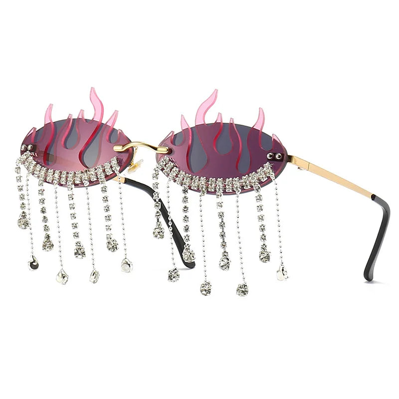 Diamonds Fire Flame Sunglasses