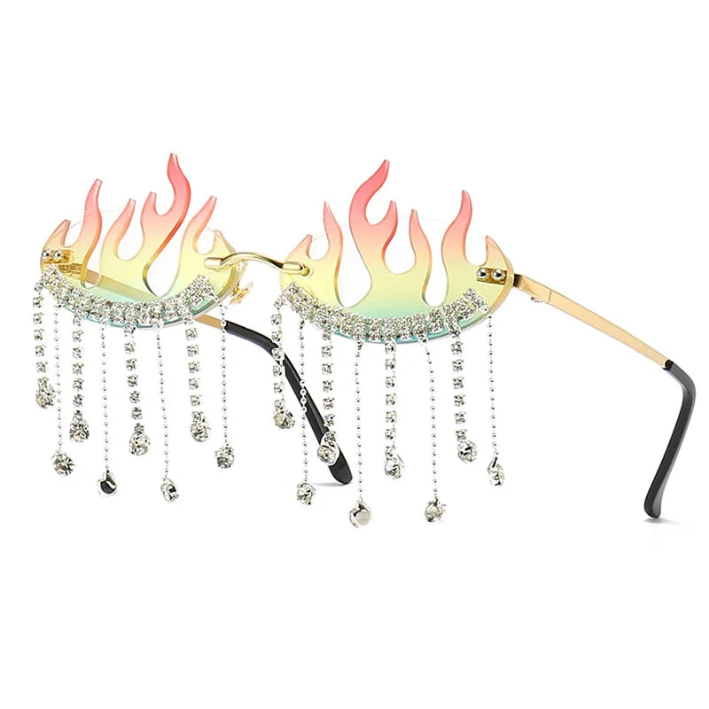 Diamonds Fire Flame Sunglasses