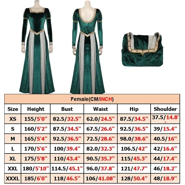 Princess Fiona cosplay women costume