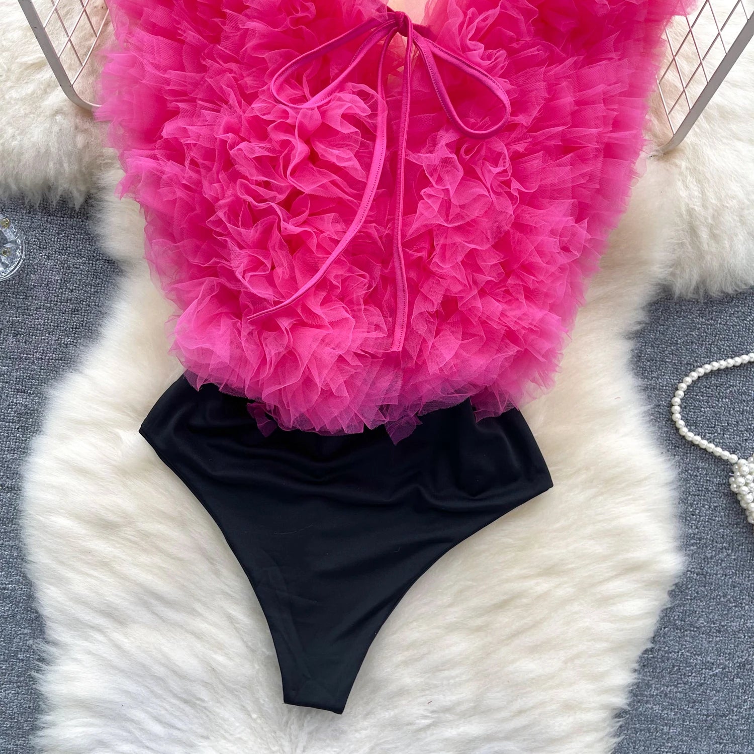 3D Flowers Spliced Sheath Backless Bodysuits