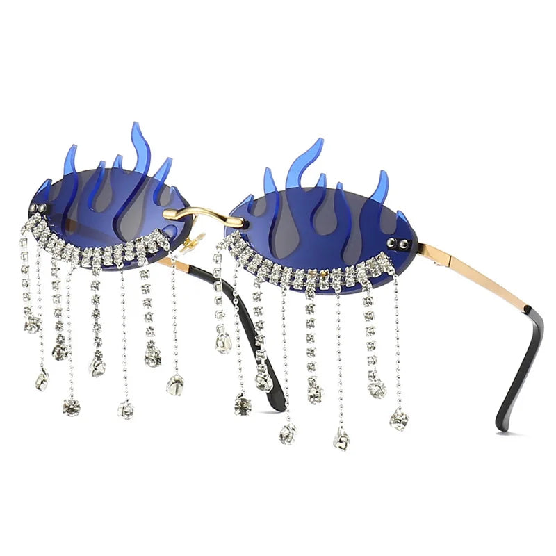 Diamonds Fire Flame Sunglasses
