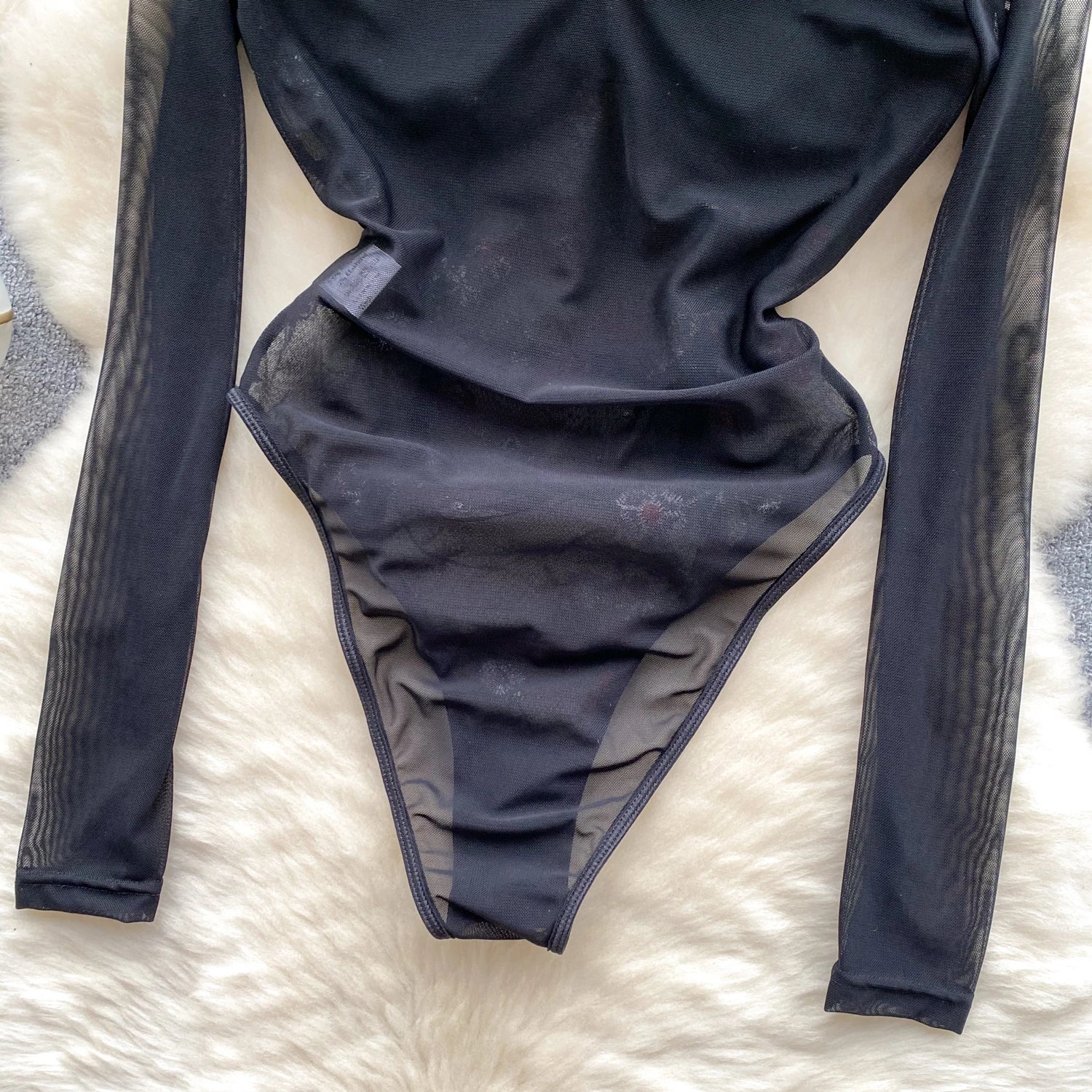 Retro Embroidery Floral Mesh Bodysuits