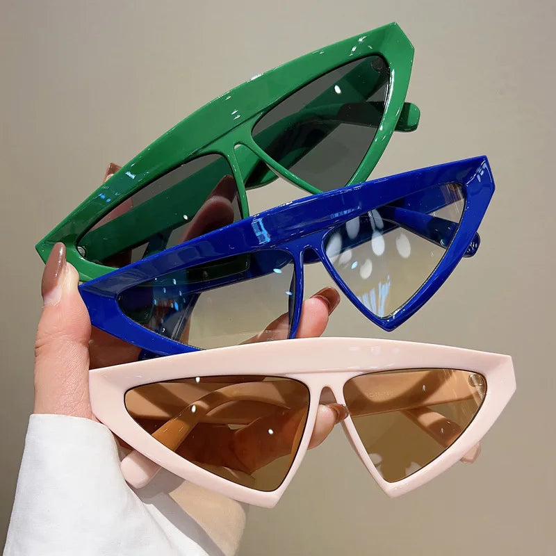 Punk Vintage Y2K Triangle Sunglasses