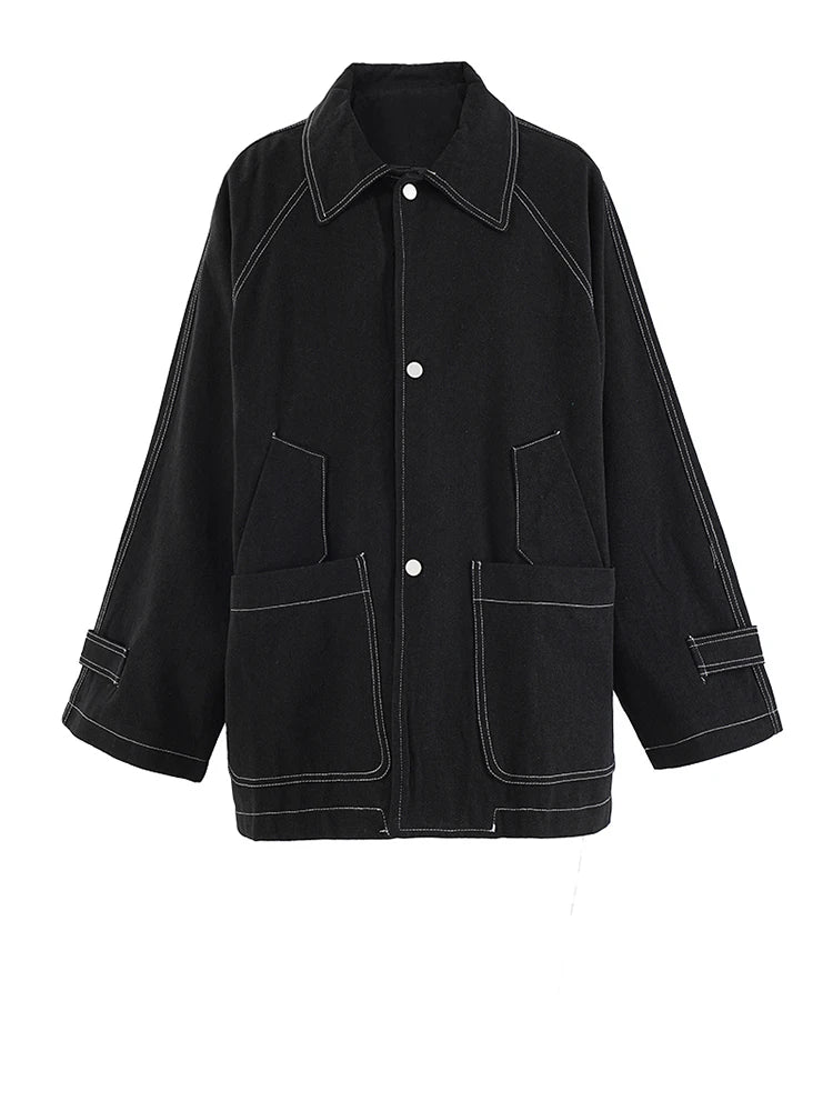 Big Size Denim Jacket Wide Leg Trousers Women's Two Piece Suit